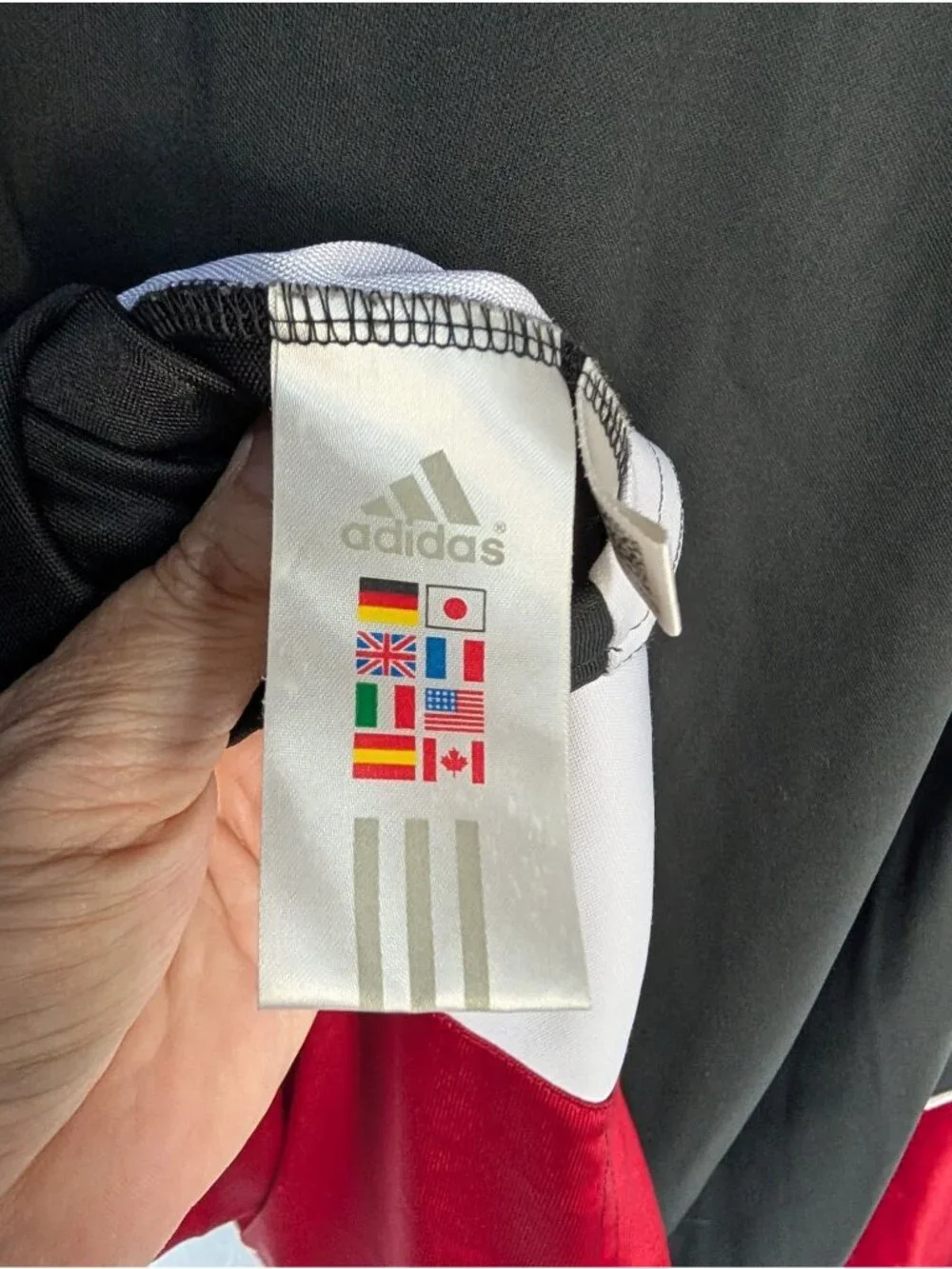 Vintage Adidas button front jersey satin size 2XL